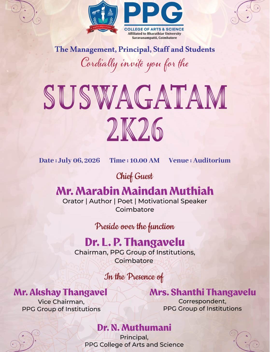 SUSWAGATAM 2K26