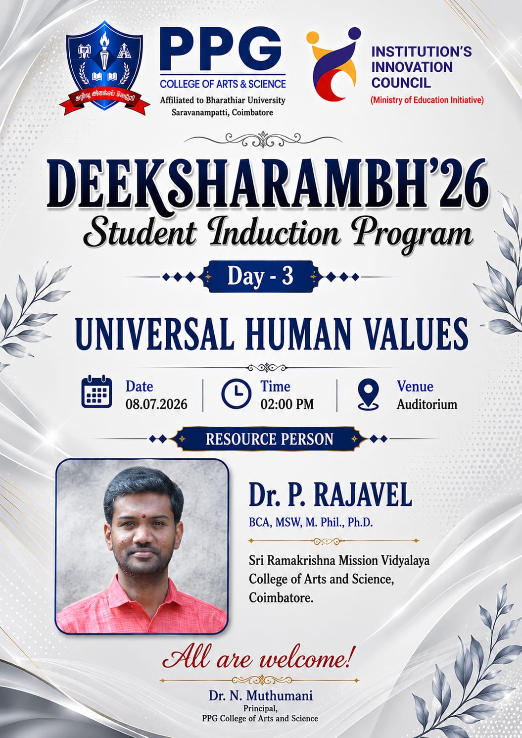  Deeksharambh 26 Student Induction Programme Day 3  Universal Human Values
