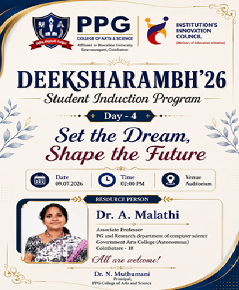 Set the Dream, Shape the Future Deeksharambh 26  Student Induction Programme
