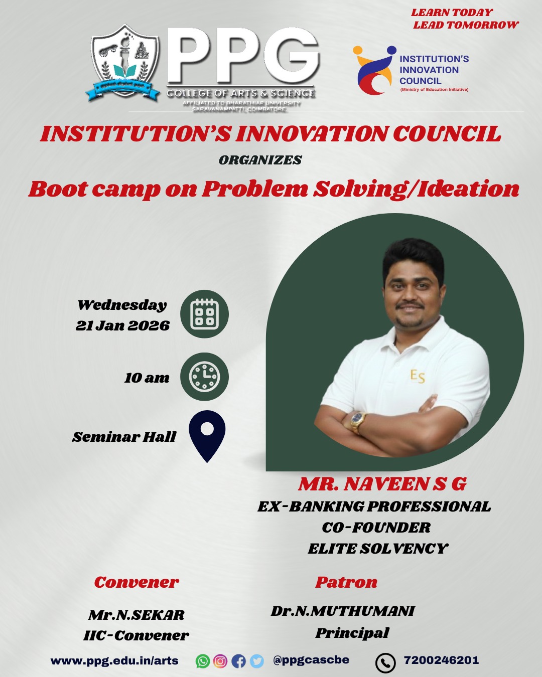 Boot Camp on Problem Solving Ideation