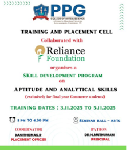 Skill Development Program on Aptitude and Analytical Skills  2025